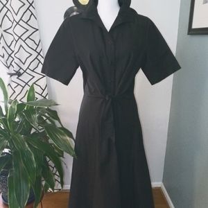 Suzi Chin long black short sleeve dress. Sz 10